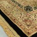 Ковер комнатный Mutas carpet Mone Classic 150х230 см с узором черным бежевый