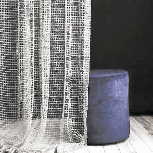 Гардина DELUXE белая без утяжелителя, высота 2,30м, ширина 5,5м