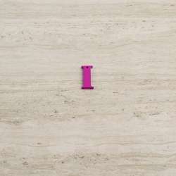 Пришивной декор буква I фиолетовая, 25мм