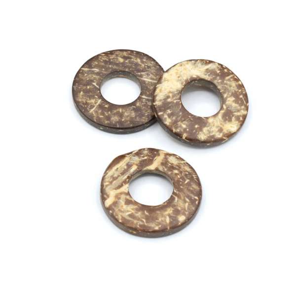 Пришивной декор кокос кольцо 25 мм