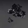 Пайетка бабочка 30х25мм 1 упаковка 5г=25шт черная