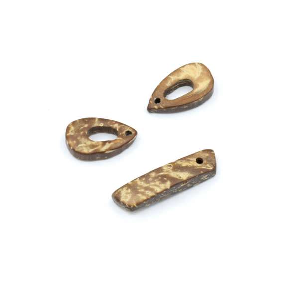 Пришивной декор кокос (капля, палочка)