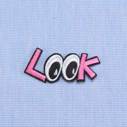 Термоаппликация LOOK 60х30мм