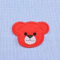 Термоаппликация Мишка 70х60мм красный