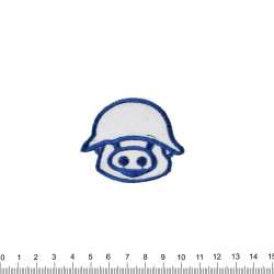 Термоаппликация Свинка в каске 50х60см