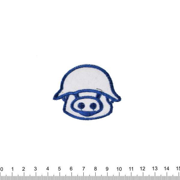 Термоаппликация Свинка в каске 50х60см