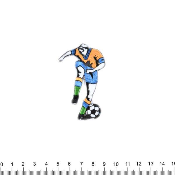 Термоаппликация Футболист GOLD ZACK 60х45мм