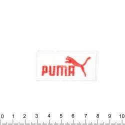 Термоаппликация PUMA 25х50мм бело-красная