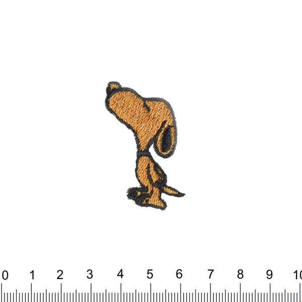 Термоаппликация Снупи 25х40мм коричневый