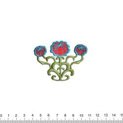 Термоаппликация Цветы три 55х70мм