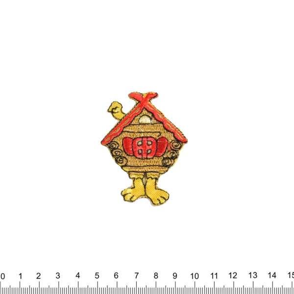 Термоаппликация Избушка на курьих ножках 50х60мм
