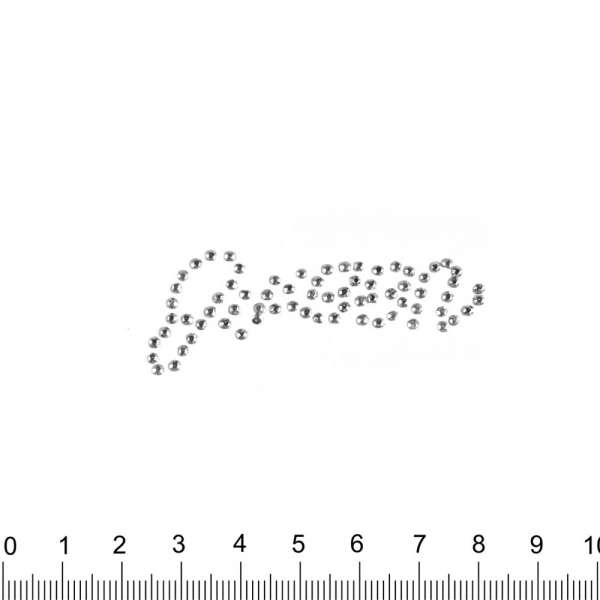 Термоапликация стразы металл GREEN 20х60мм серебристая