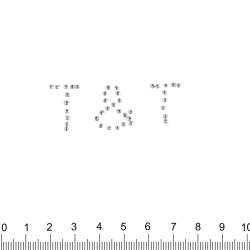 Термоапликация стразы металл T&T 20х50мм серебристая
