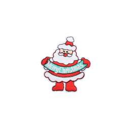 Термоаппликация Дед Мороз MERRY CHRISTMAS 60х70мм