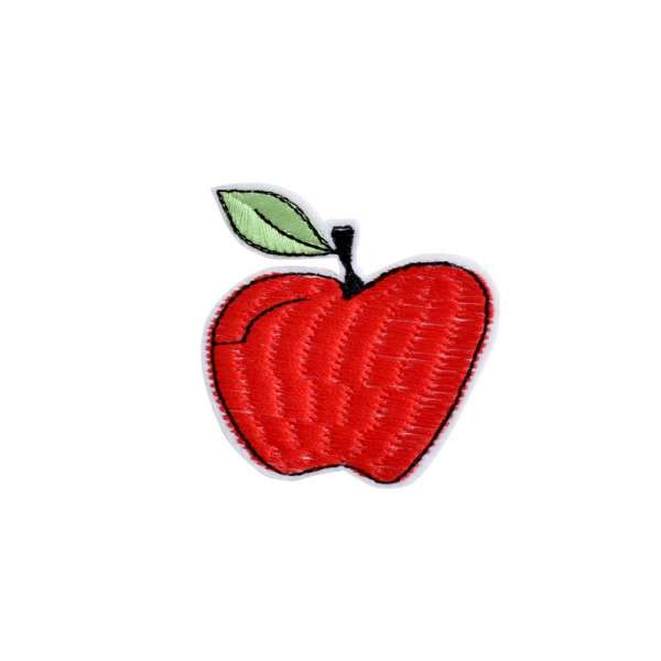 Термоаппликация Яблоко 60х60мм красное