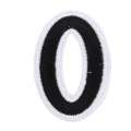 Термоаппликация Цифра 0 черная 50х80мм