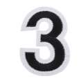 Термоаппликация Цифра 3 черная 60х80мм