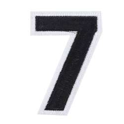 Термоаппликация Цифра 7 черная 60х80мм