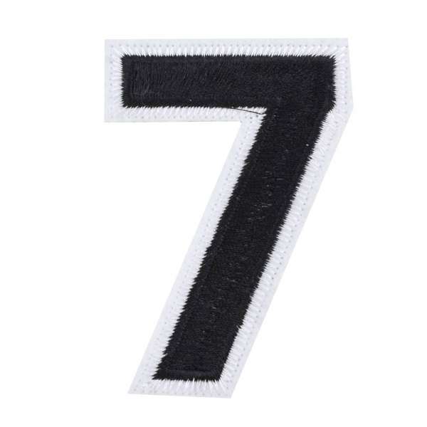 Термоаппликация Цифра 7 черная 60х80мм