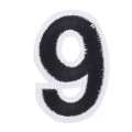 Термоаппликация Цифра 9 черная 50х80мм