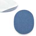 Термоаппликация Латка овальная 13х10мм синяя