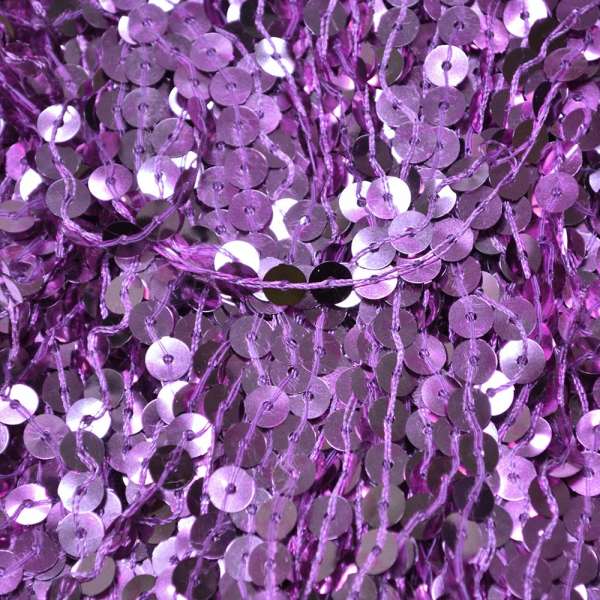 Бахрома с пайетками 43 см сиреневая