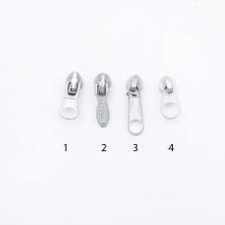 Бегунок на спиральную молнию №3 темный никель