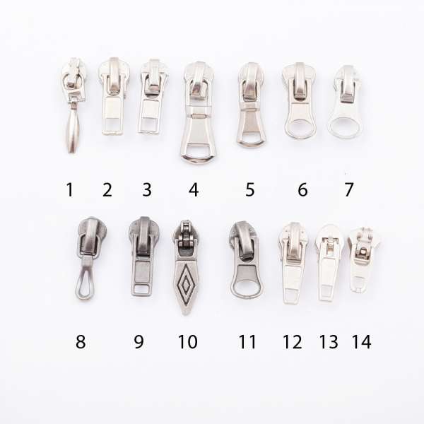 Бегунок на спиральную молнию №3 никель