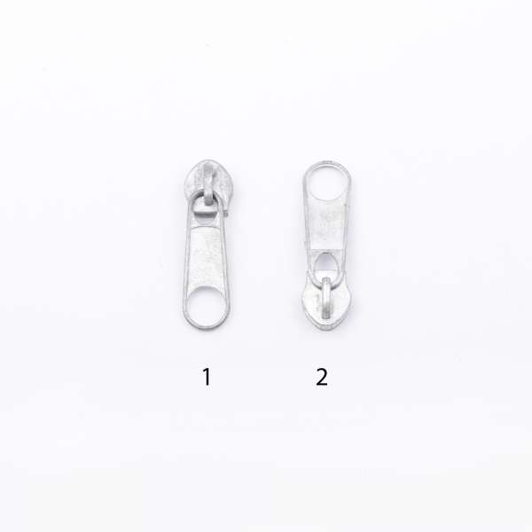 Бегунок на спиральную молнию №5 никель темный