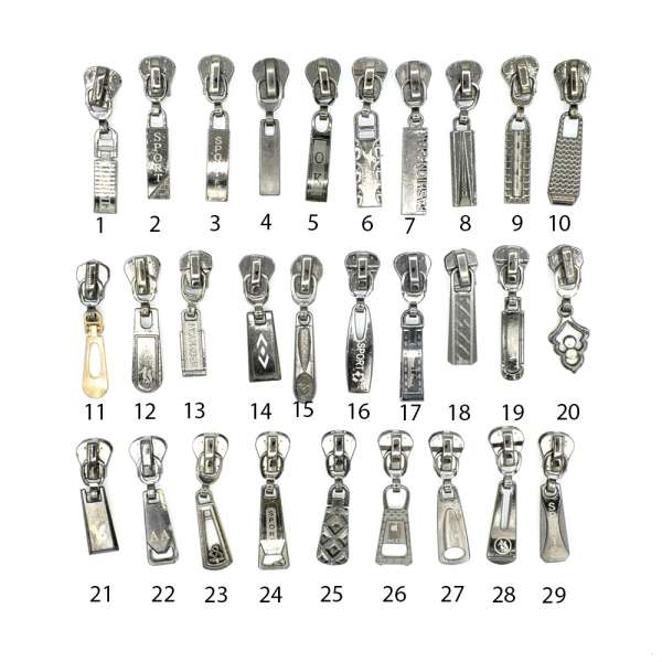 Бегунок на тракторную молнию №5 антик