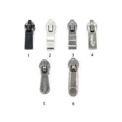 Бегунок на спиральную молнию для обуви №7 антик