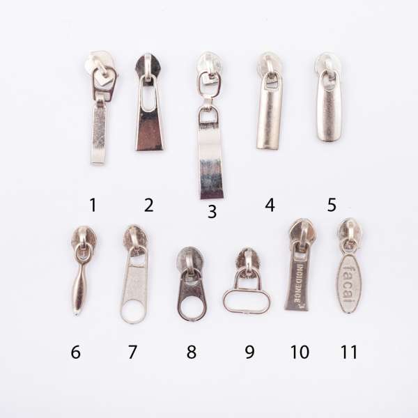 Бегунок на спиральную молнию №3 никель