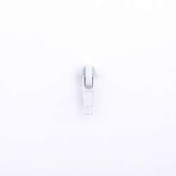 Бегунок на спиральную молнию №7 белый