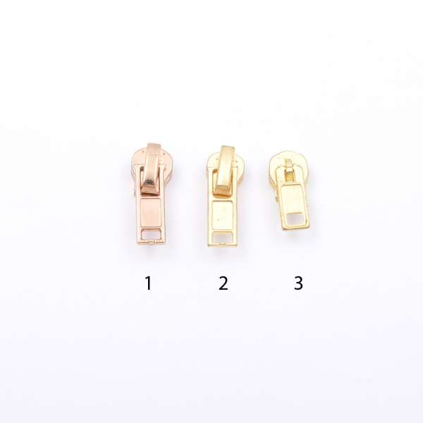 Бегунок на металлическую молнию №3 золото
