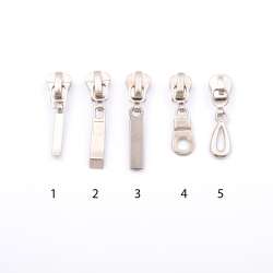 Бегунок на тракторную молнию №3 никель