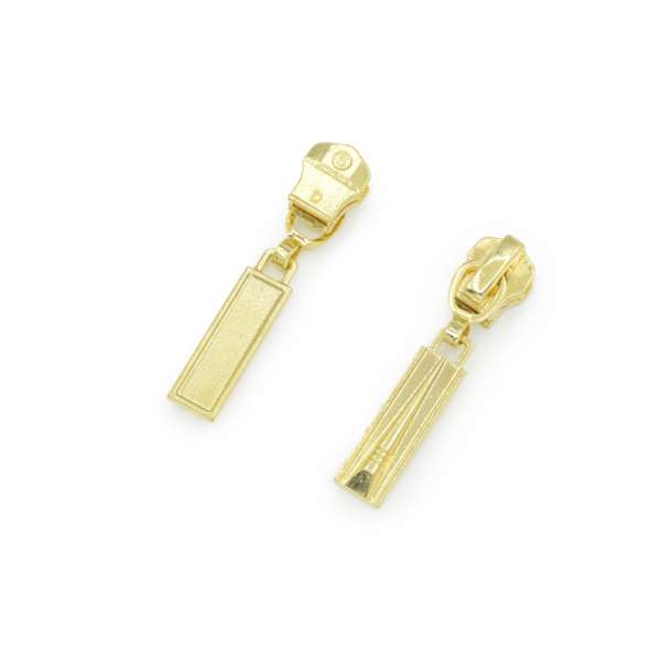 Бегунок на металлическую молнию №5 золото