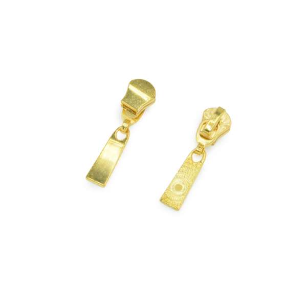 Бегунок на металлическую молнию №5 золото