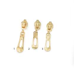 Бегунок на спиральную молнию №7 золото