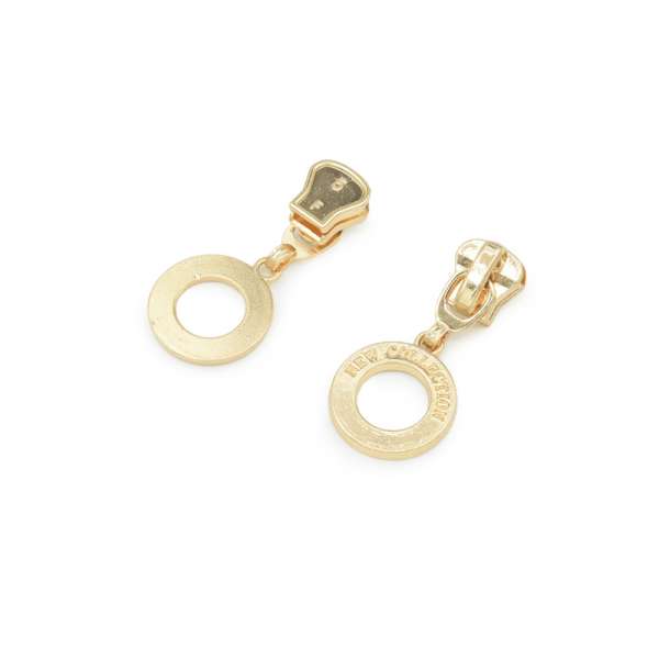 Бегунок на тракторную молнию №5 золото