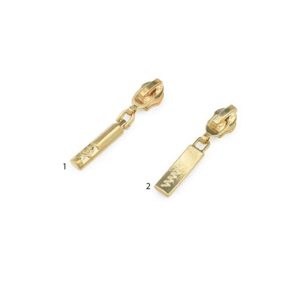 Бегунок на спиральную молнию №7 золото