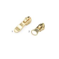 Бегунок на спиральную молнию №7 золото