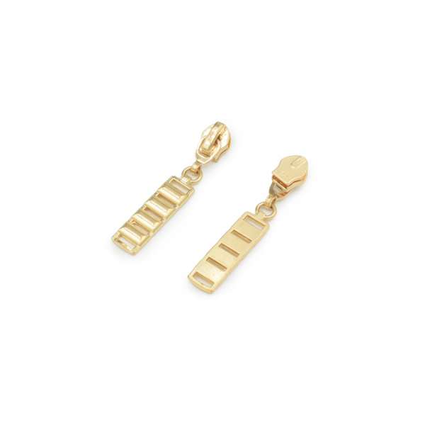 Бегунок на спиральную молнию №7 золото