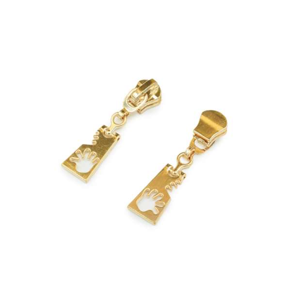 Бегунок на металлическую молнию №5 золото