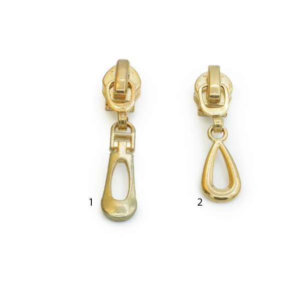 Бегунок на спиральную молнию №7 золото