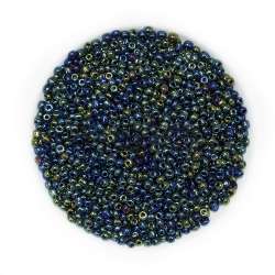 Бисер сине-зеленый ассорти