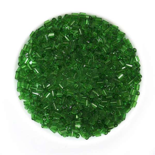 Бисер зеленый темный