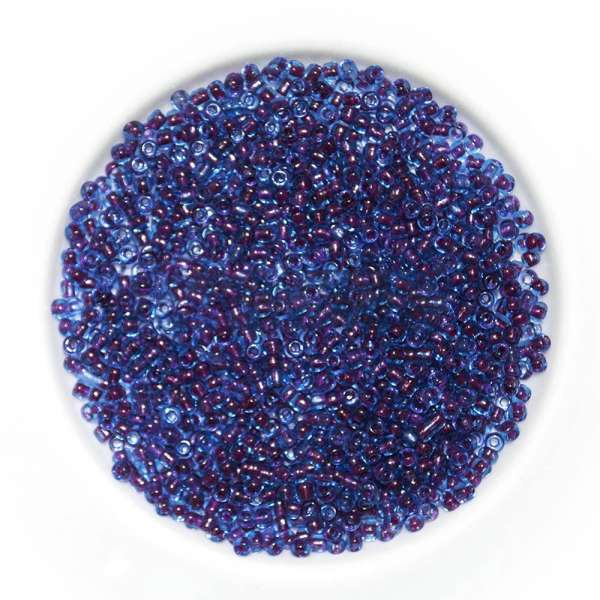 Бисер темно-синий+бордо ассорти