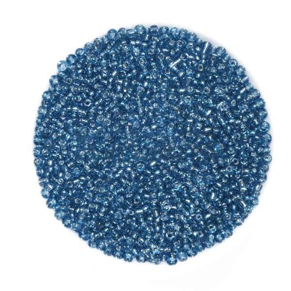 Бисер синий с серым оттенком