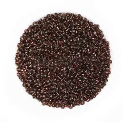 Бисер коричневый