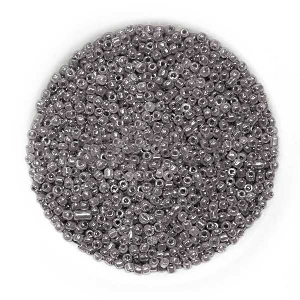 Бисер темно-серый
